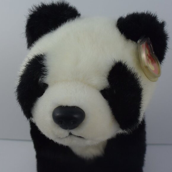 TY Beanie Buddy BAMBOO the Panda, Like New w Tag, Vintage 1999 RARE FIND! - Picture 4 of 16